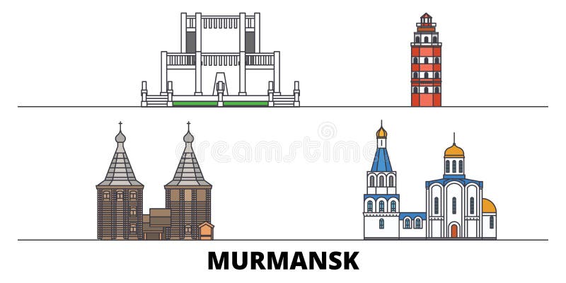 Мурманск векторное изображение